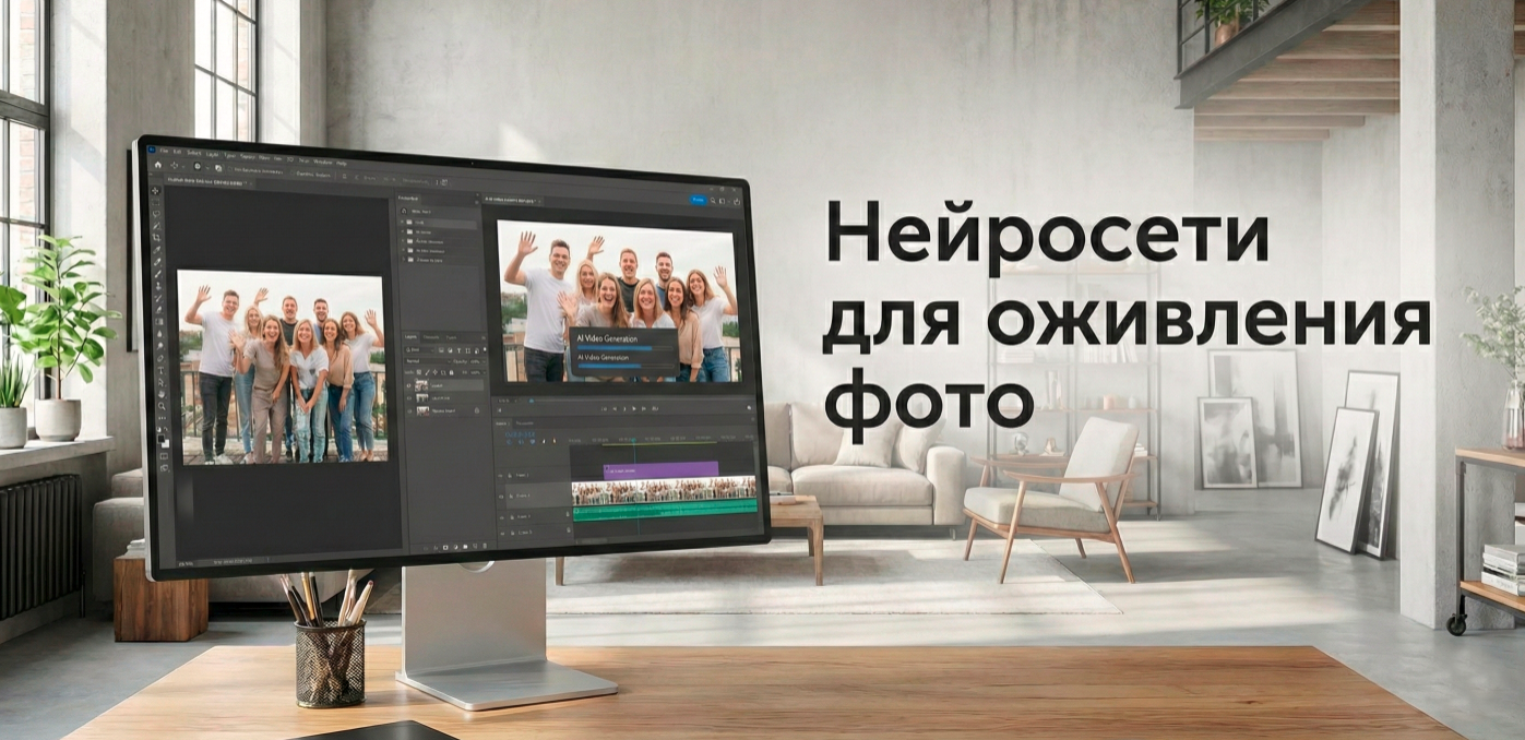 Нейросети для оживления фото: Идеи и промпты для генерации коротких видео из фото - 1 Нейросети для оживления фото: Идеи и промпты для генерации коротких видео из фото - 1