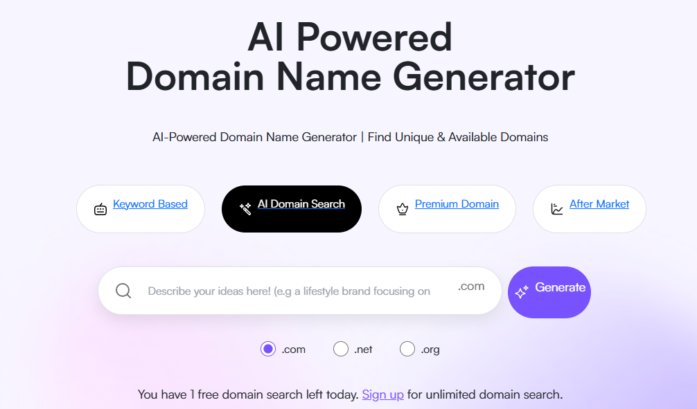 Обзор AI-генераторов доменных имён: выбираем самые подходящие для РБ и РФ в 2026 году - 38