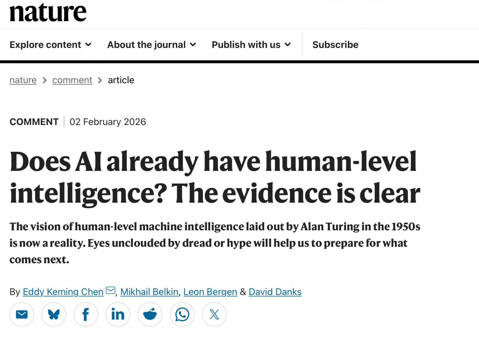 Слухи о появлении общего ИИ сильно преувеличены: ответ на статью в The Nature - 3