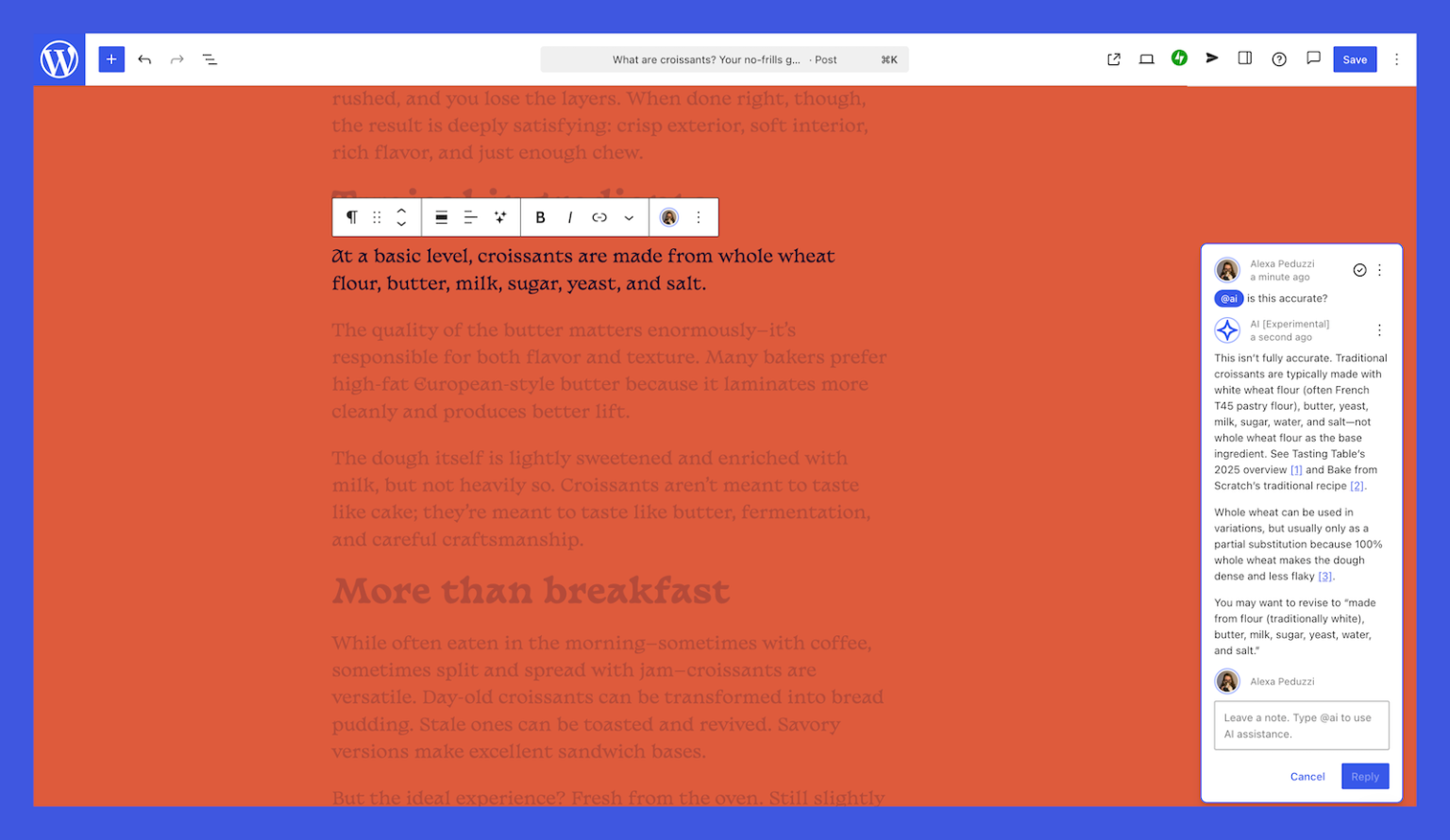 В WordPress добавили ИИ-помощника, который может редактировать, настраивать стили, создавать изображения и многое другое - 2