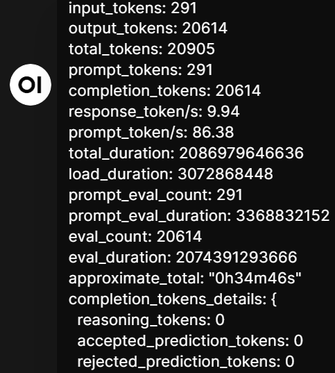 Запуск модели gpt-oss на 20 и 120 миллиардов параметров, на процессоре Core I9 для решения непростой задачи без GPU - 2 Запуск модели gpt-oss на 20 и 120 миллиардов параметров, на процессоре Core I9 для решения непростой задачи без GPU - 2