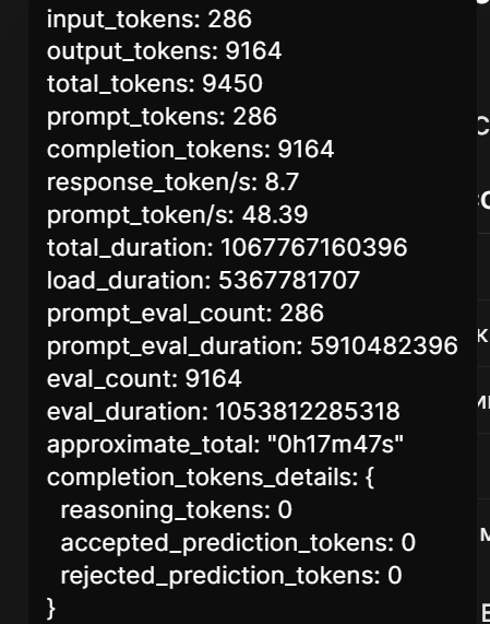 Запуск модели gpt-oss на 20 и 120 миллиардов параметров, на процессоре Core I9 для решения непростой задачи без GPU - 6 Запуск модели gpt-oss на 20 и 120 миллиардов параметров, на процессоре Core I9 для решения непростой задачи без GPU - 6