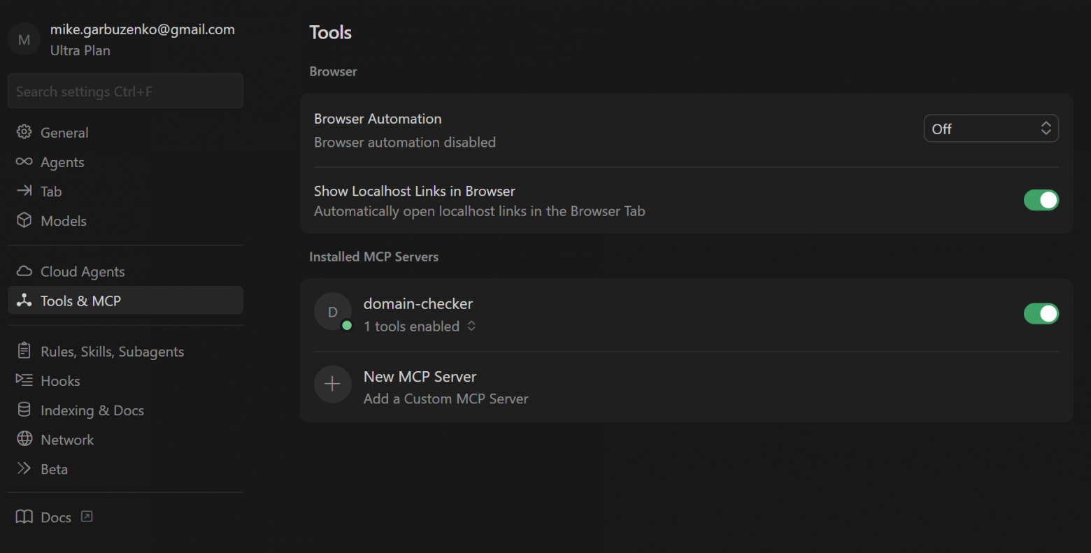 Правильно настроенный domain-checker