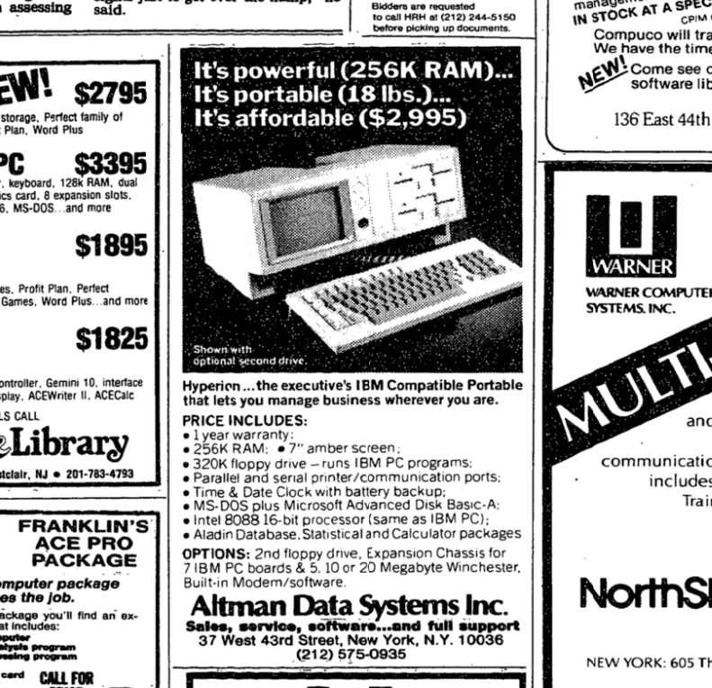 Hyperion — малоизвестный клон Osborne 1