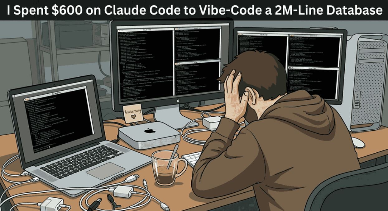 Разработчик потратил $600 на Claude Code и не смог создать базу данных из 2 млн строк - 1