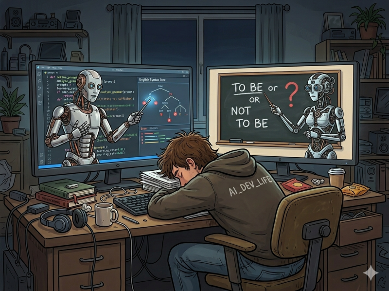 Мелочи ИИ-шной жизни. Как GitHub Copilot Hook может помочь совершенствовать ваш английский параллельно с вайбкодингом - 1 Мелочи ИИ-шной жизни. Как GitHub Copilot Hook может помочь совершенствовать ваш английский параллельно с вайбкодингом - 1