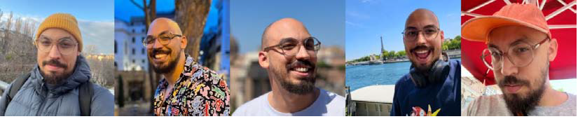 Набор изображений лица Аполинарио Пассоса (Apolinário Passos) для обучения с помощью DreamBooth