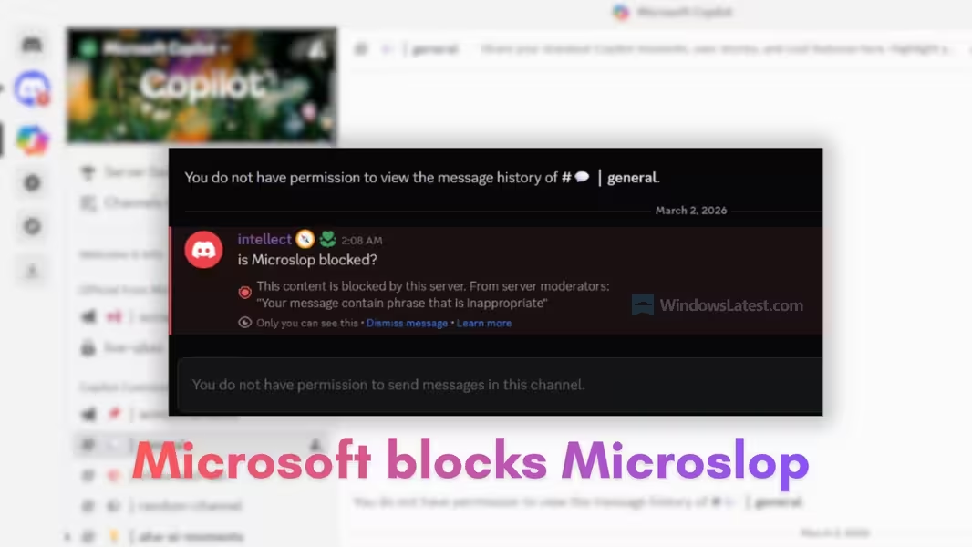 Microsoft забанила слово «Microslop» в своем Discord-сервере - 1