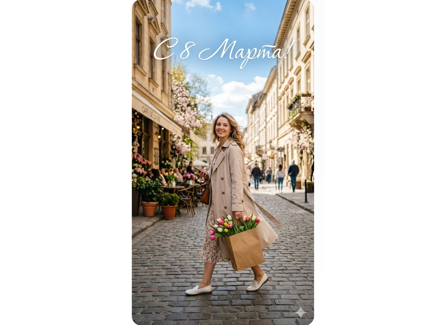 Как сделать идеальную ИИ открытку: Промпты и гайд для генерации поздравлений с текстом в нейросети - 3