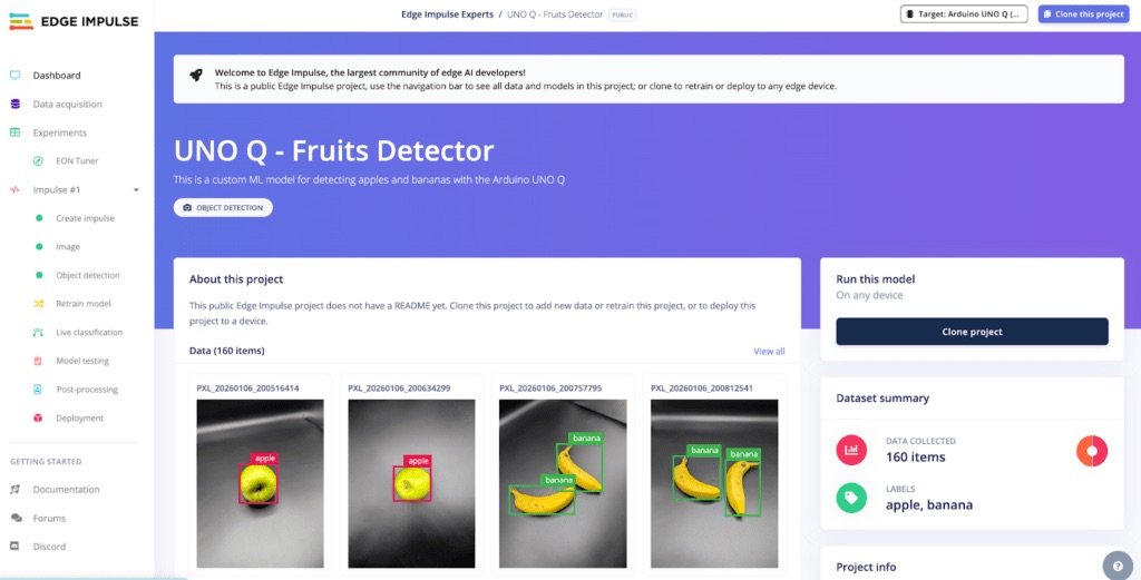 В Arduino App Lab теперь можно обучать и развёртывать собственные нейросети - 2