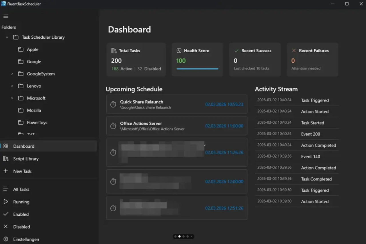 «Планировщик задач» Windows 11 получил новый дизайн в стиле Fluent от одного из пользователей - 2