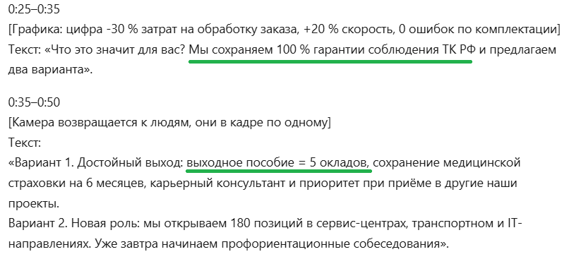  Эталонный ответ от китайской модели Kimi: фокус на соблюдении ТК РФ и конкретных мерах поддержки сотрудников  