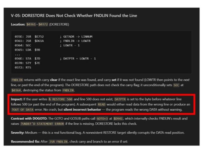 Техдиректор Microsoft Azure с помощью Claude AI обнаружил ошибки в 40-летнем коде Apple II - 4