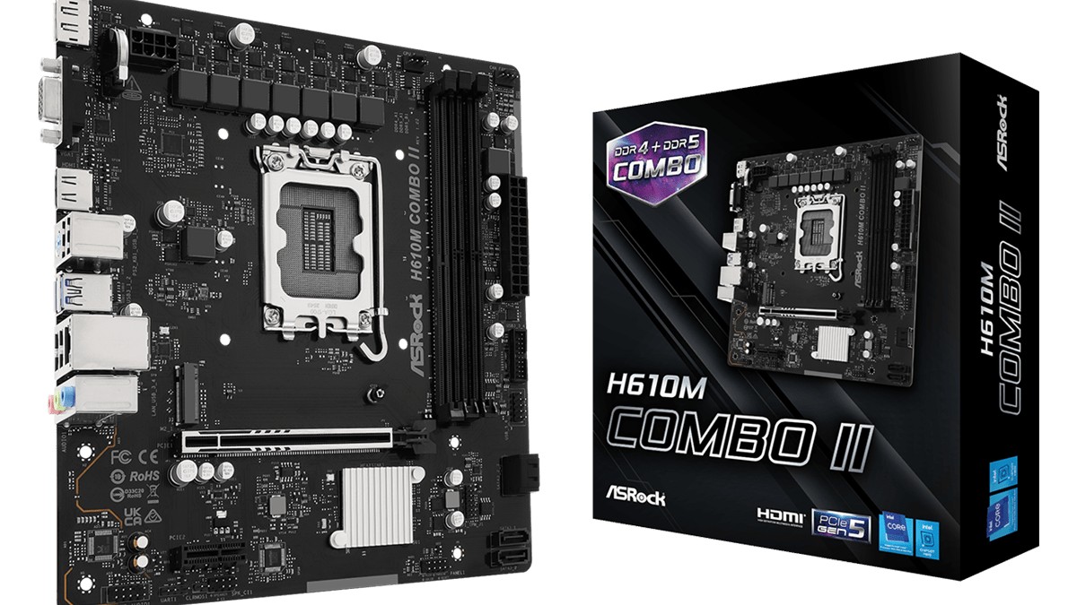 ASRock представила материнскую плату H610M Combo II с гибридной архитектурой ОЗУ - 1