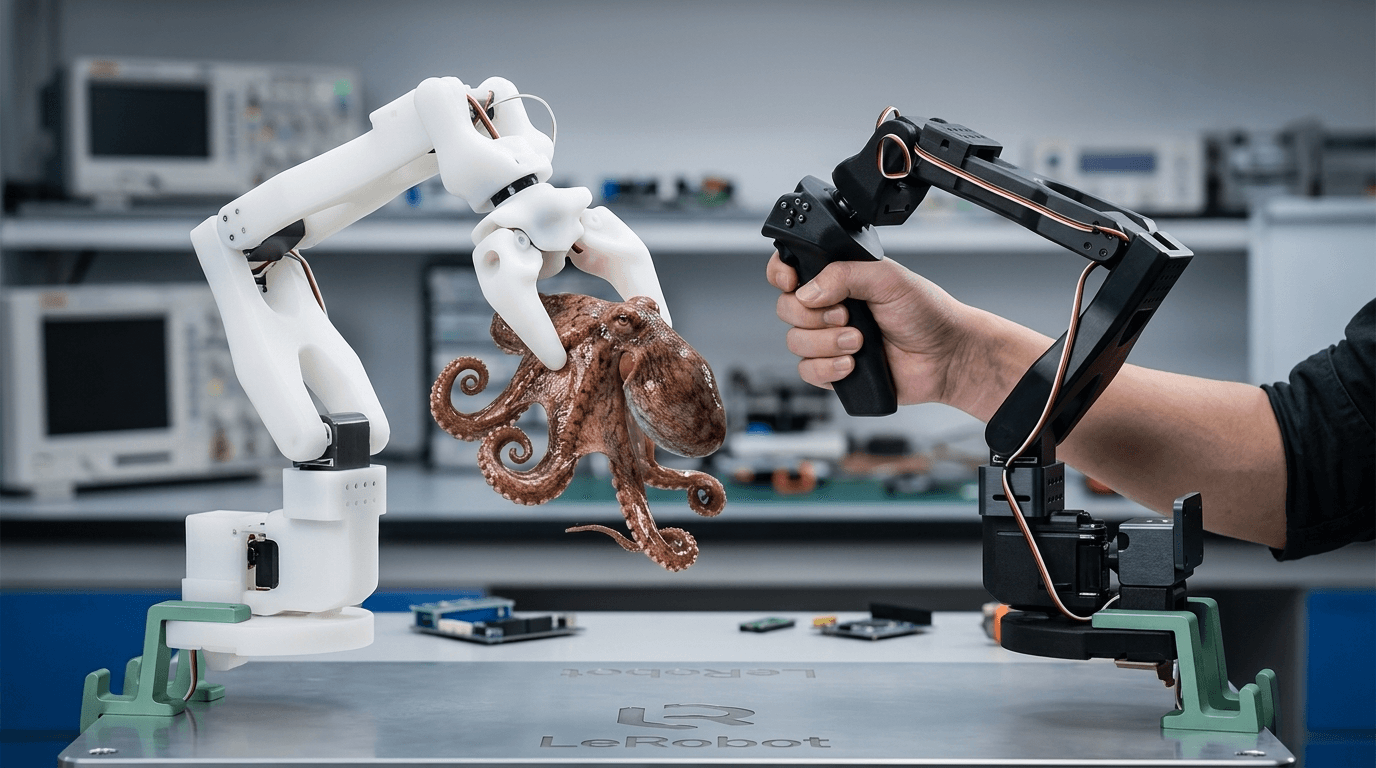 Как собрать Physical AI-конвейер на манипуляторе за 30 тысяч рублей: ROS2, LeRobot и end-to-end imitation learning - 1 Как собрать Physical AI-конвейер на манипуляторе за 30 тысяч рублей: ROS2, LeRobot и end-to-end imitation learning - 1