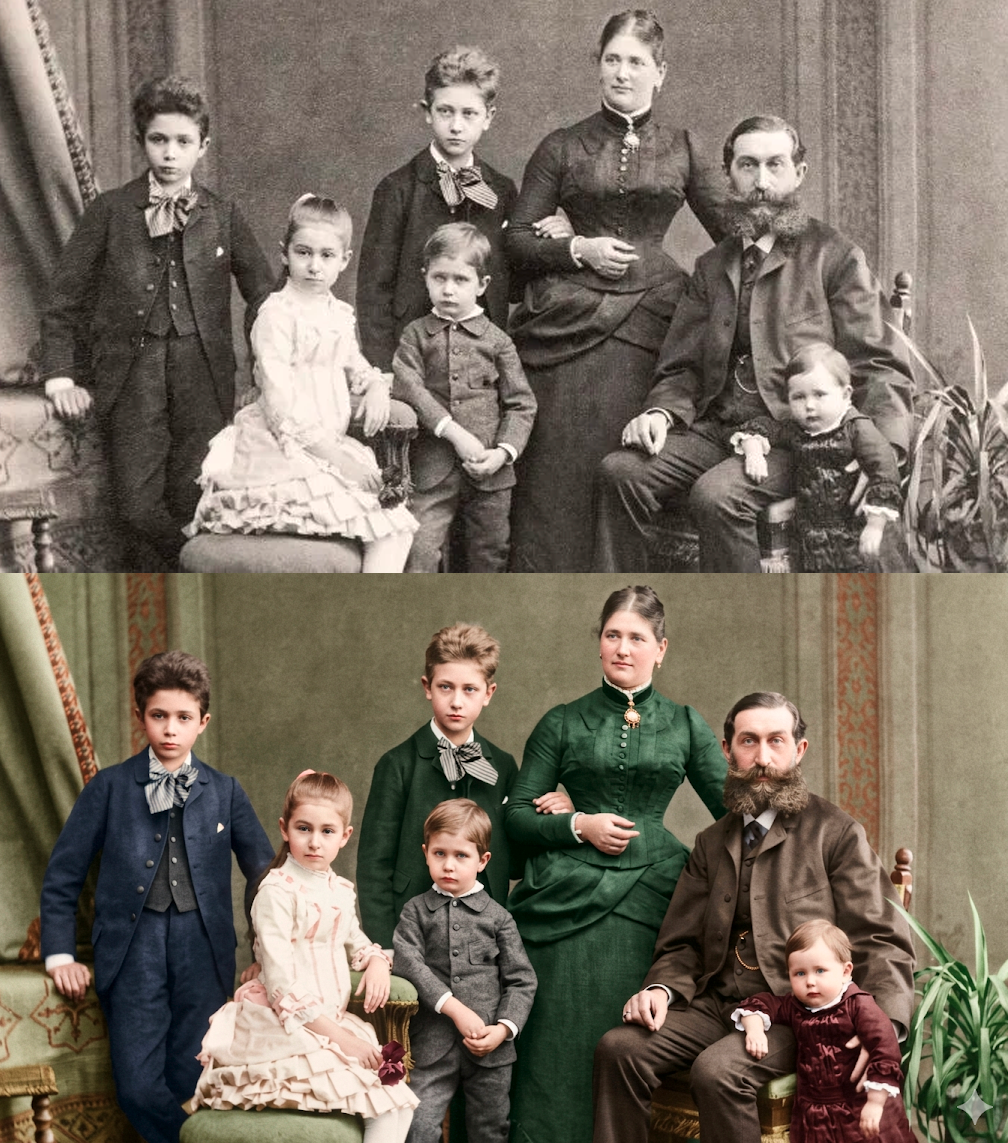 Колоризация фото в Nano Banana 2