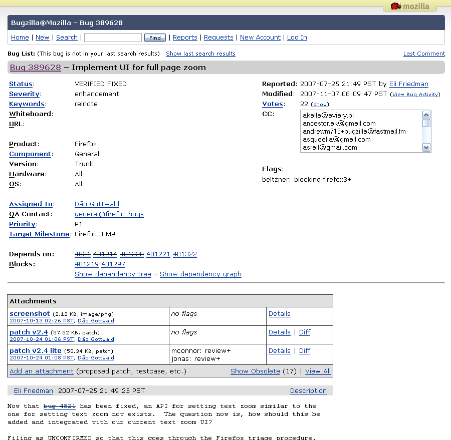Bugzilla плохо показывал статусы задач, запросы терялись. Приходилось каждый раз заново искать, кто чем занимается и на каком этапе находится задача. На каждую задачу уходила куча времени.