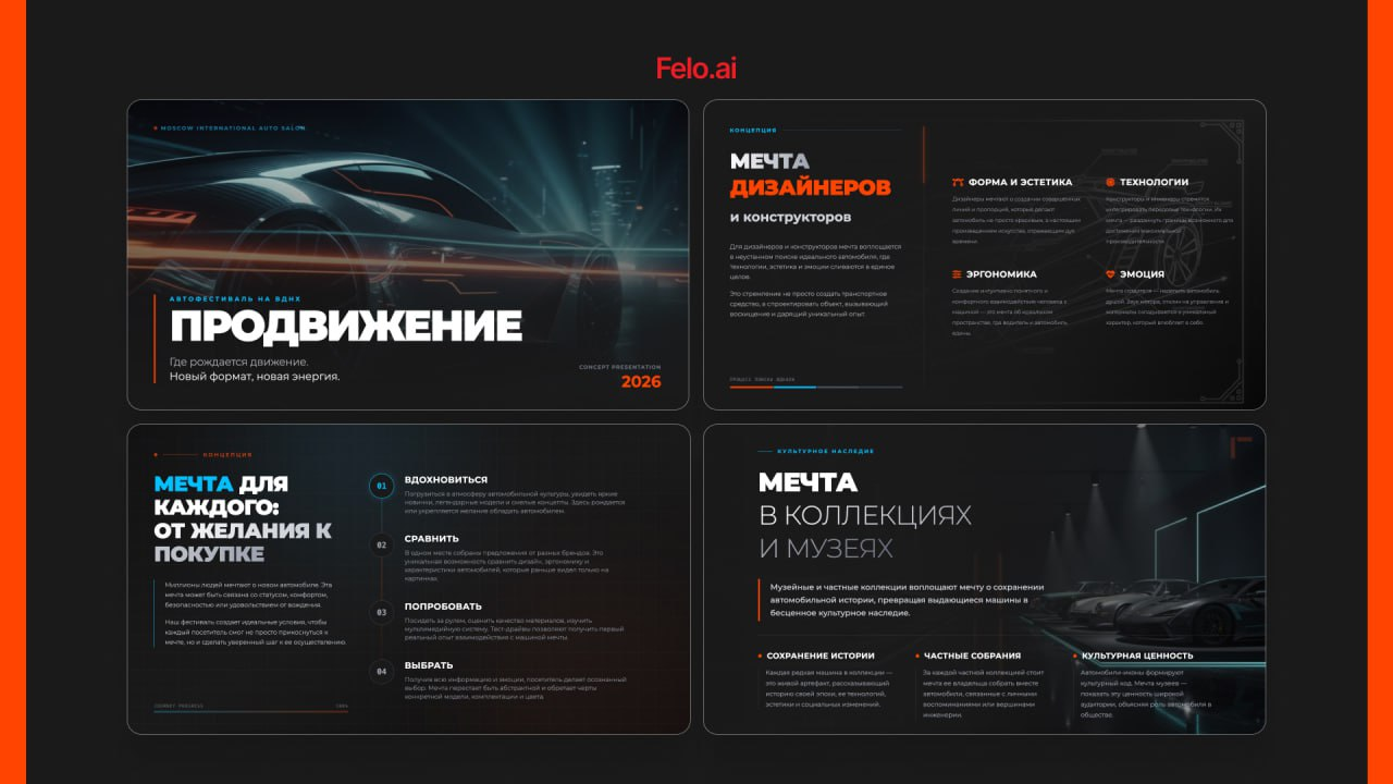 Презентация через Felo