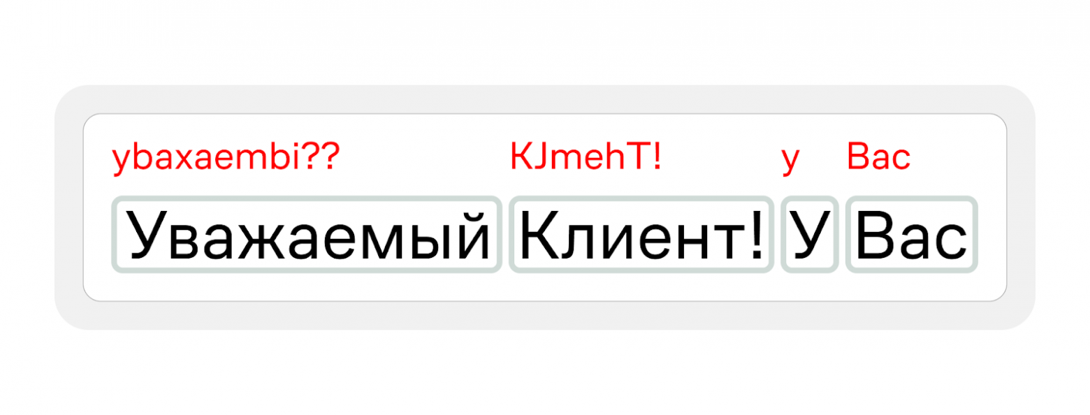 Результаты распознавания кириллицы моделью PaddlePaddle