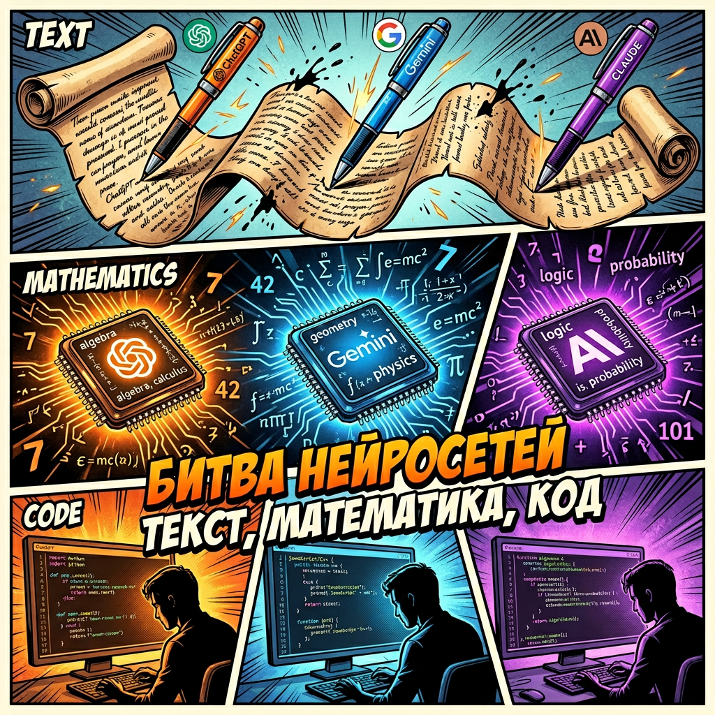 Сравнение нейросетей в генерациях: Claude vs ChatGPT vs Gemini в различных сферах - 1