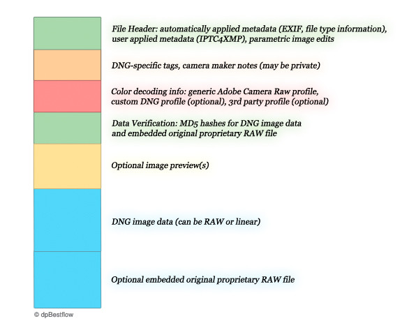 В отличие от прочих, формат DNG хорошо задокументирован