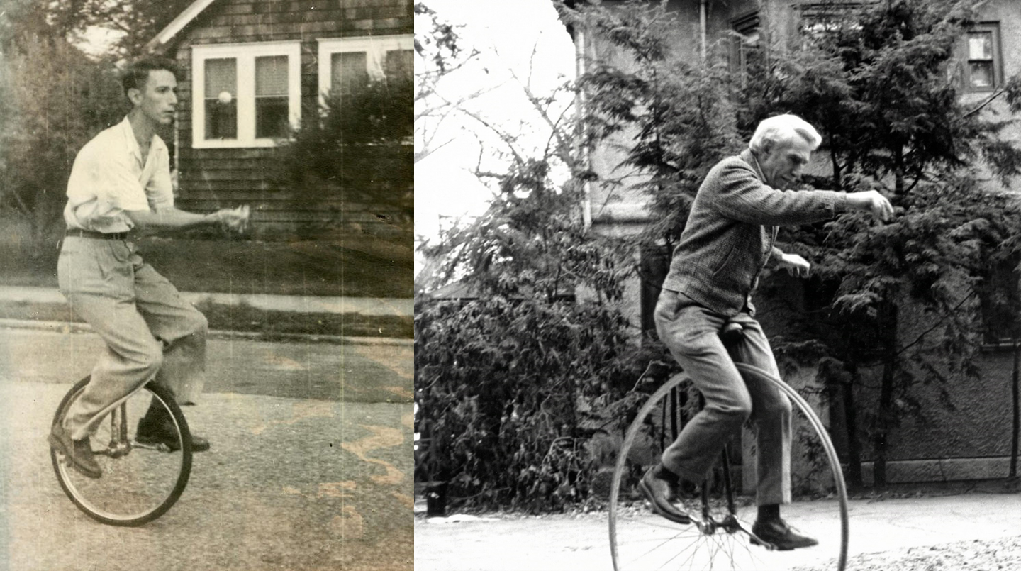 Клод был большим фанатом моноциклов всю свою жизнь, к слову — первый моноцикл ему купила жена