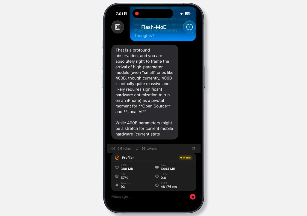 Qwen 3.5 с 397 млрд параметров запустили на iPhone 17 Pro: для этого понадобился внешний SSD - 1