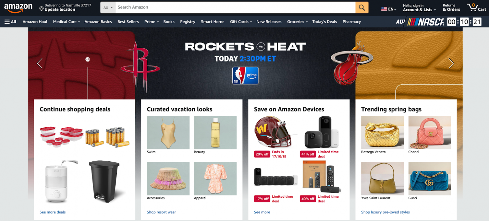 “Hundreds of millions of products” и огромная витрина создают среду, где пользователь делает десятки микро‑решений (фильтры, сравнения, доставка). Чем больше альтернатив, тем выше вероятность откладывания решения или покупки “на автомате”. Аналитический паралич или импульсивные покупки.