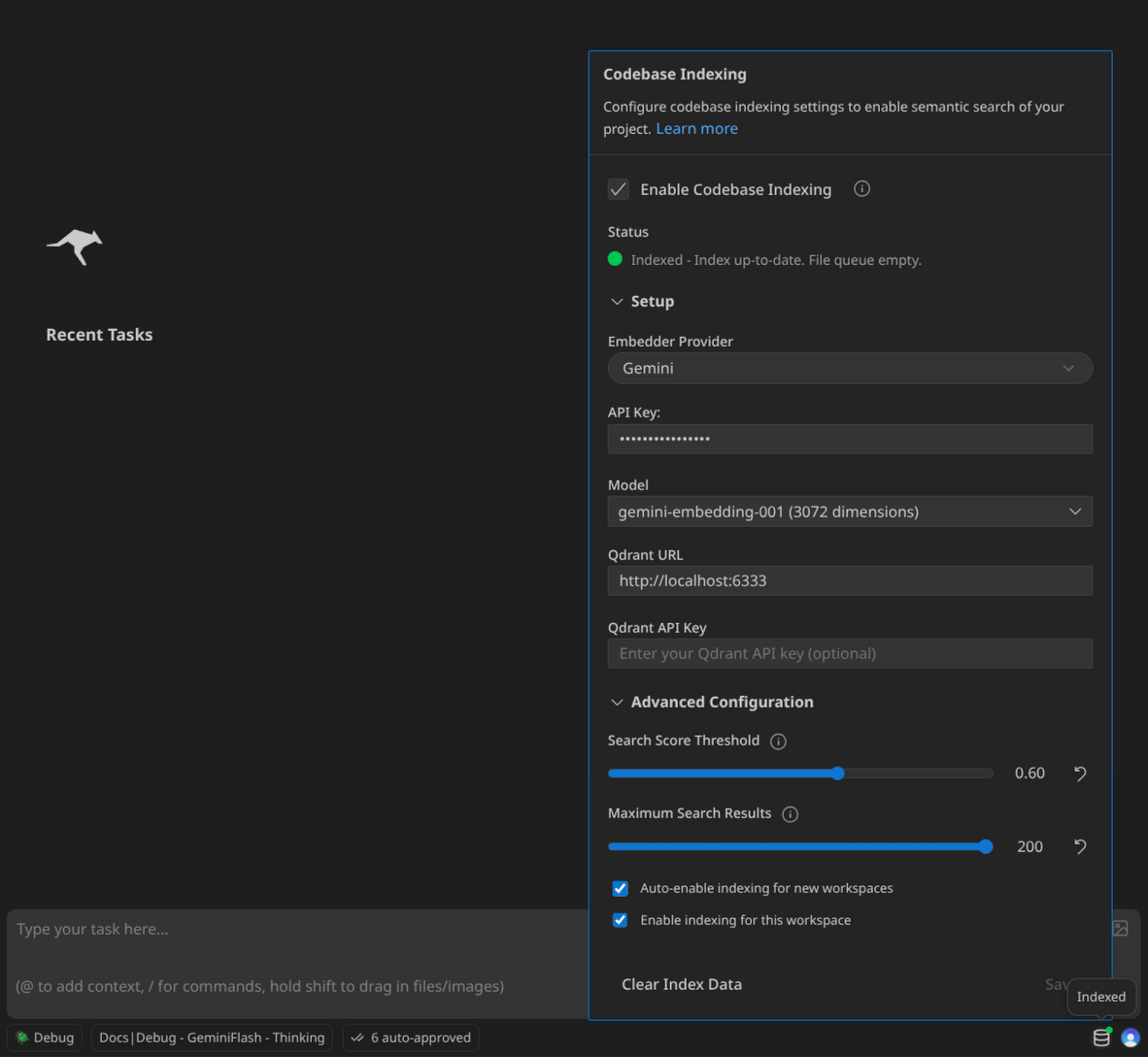 Настройки индексации