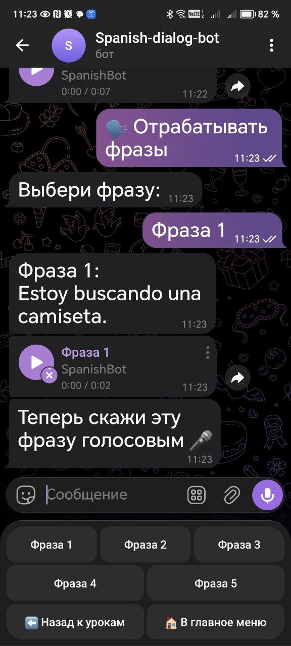 Испанский в кармане: Архитектура Telegram-бота с локальным Whisper.cpp, AI-диалогами и оценкой произношения - 3 Испанский в кармане: Архитектура Telegram-бота с локальным Whisper.cpp, AI-диалогами и оценкой произношения - 3