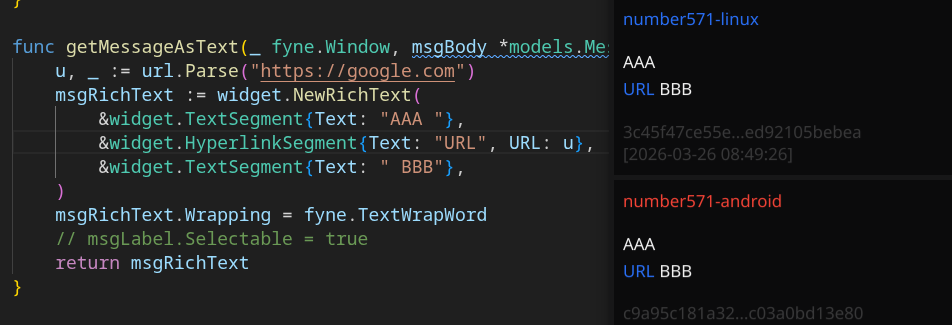 Новый слабо централизованный мессенджер с E2E-шифрованием и групповыми чатами, написанный на Go при помощи Fyne - 7 Новый слабо централизованный мессенджер с E2E-шифрованием и групповыми чатами, написанный на Go при помощи Fyne - 7