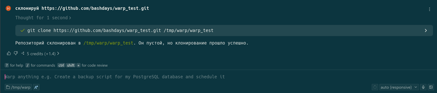 Первый опыт с Warp: медленный, но сообразительный помощник, который заставит вас глупеть - 10 Первый опыт с Warp: медленный, но сообразительный помощник, который заставит вас глупеть - 10