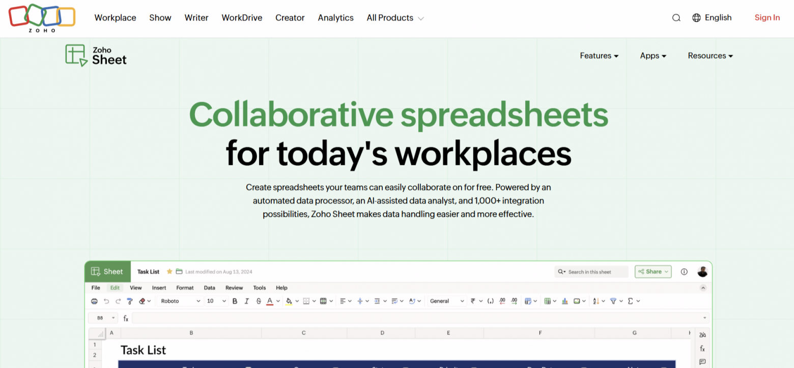 Топ нейросетей для работы с таблицами: Zoho, BotHub, GPTExcel и другие - 5 Топ нейросетей для работы с таблицами: Zoho, BotHub, GPTExcel и другие - 5