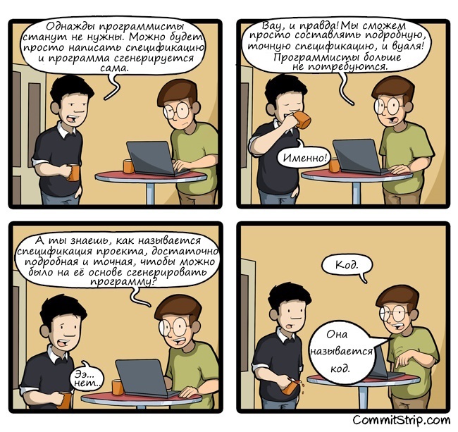 Достаточно подробная спецификация — это код - 1
