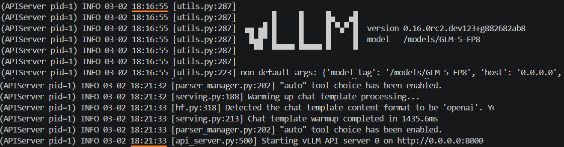 5 минут от старта до готовности к запросам