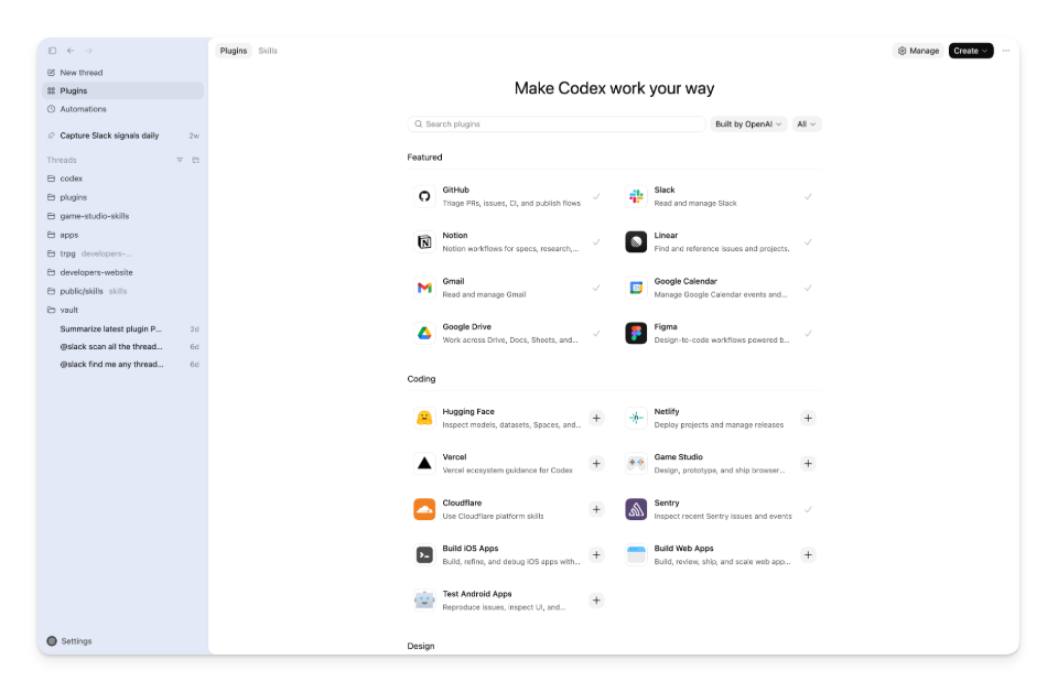 OpenAI запустила систему плагинов для Codex - 2 OpenAI запустила систему плагинов для Codex - 2