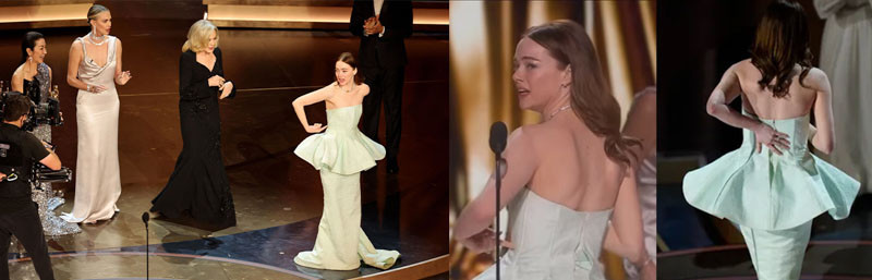 Эммы Стоун и её фейл с платьем