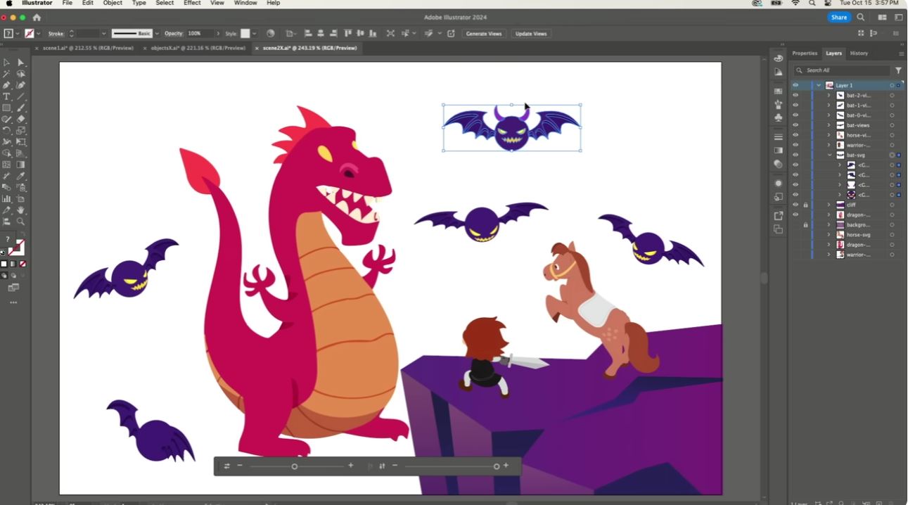 Adobe Illustrator начал использовать ИИ для вращения 2D-векторов в 3D-пространстве - 1 Adobe Illustrator начал использовать ИИ для вращения 2D-векторов в 3D-пространстве - 1