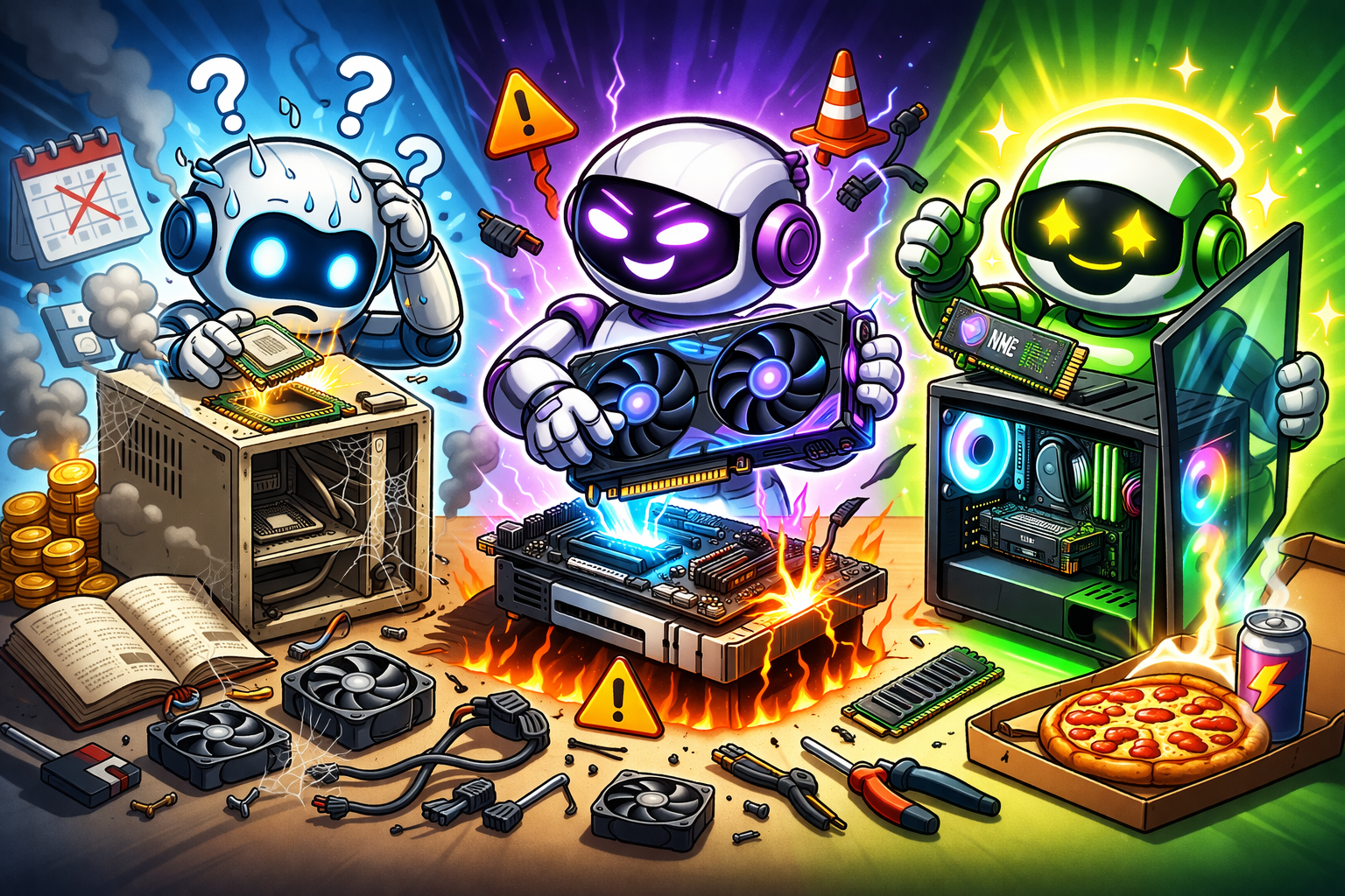 Три нейросети, один бюджет, ноль гарантий))