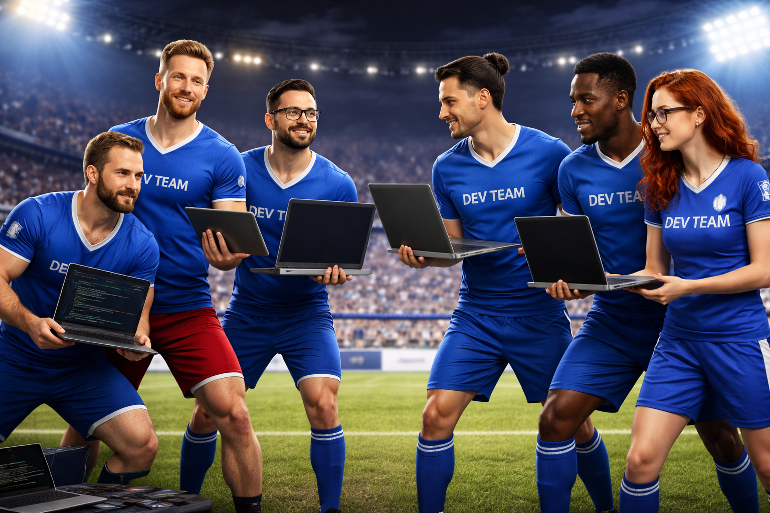 Картинку генерировала нейросеть, так что отвлекаемся от главной темы и все дружно ищем лишние руки и пальцы!