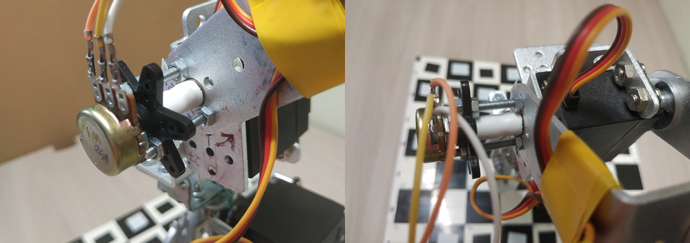 Рис 3. Монтаж потенциометров.