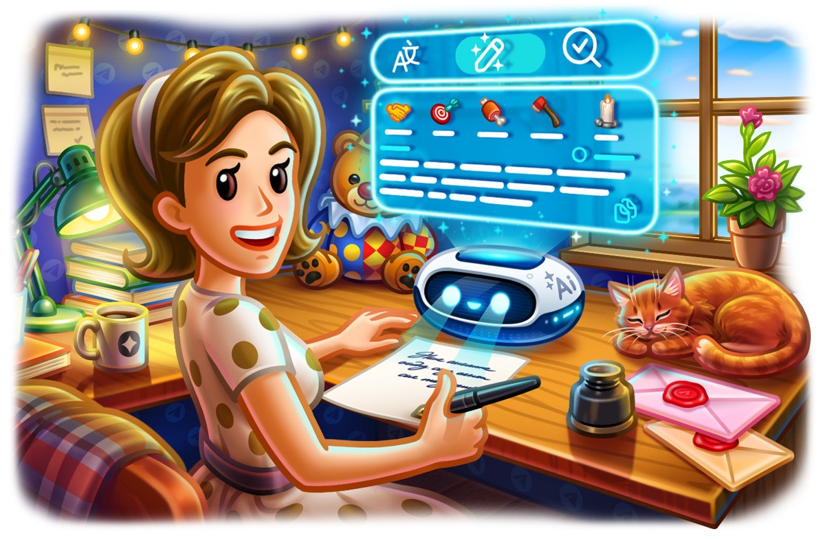 Обновление Telegram: ИИ-редактор текстов, Motion Photos и боты для ботов - 1