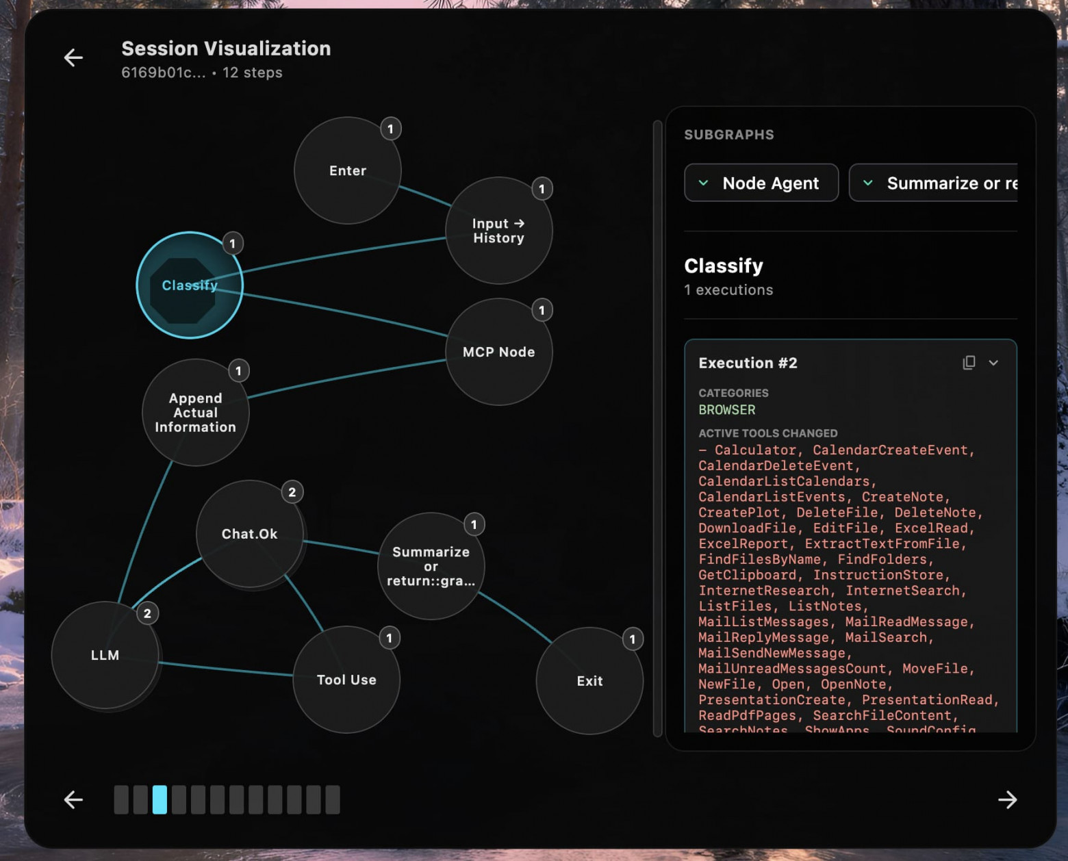 Каждая сессия — это 1 прогон агента