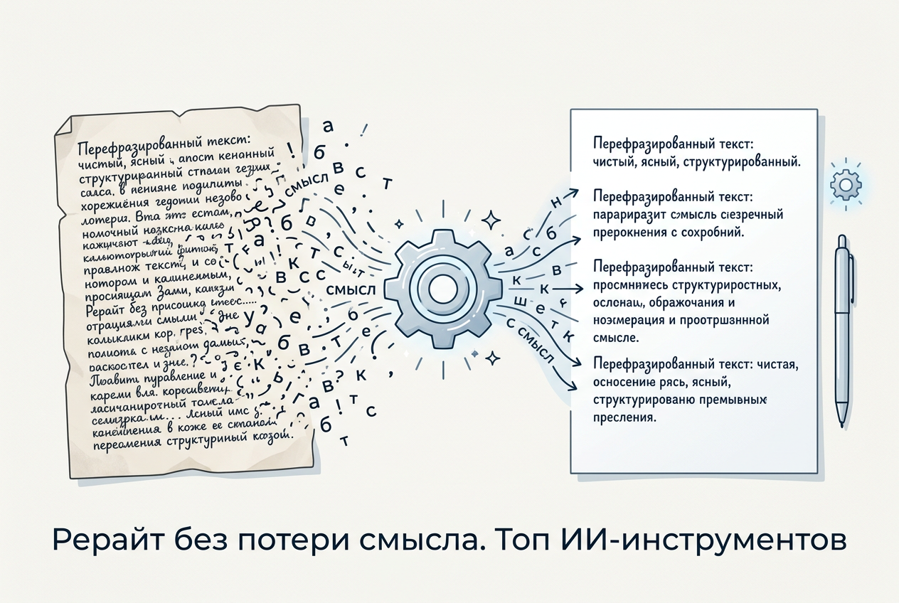 Топ ИИ-инструментов для рерайта: Перефраз без потери смысла - 1