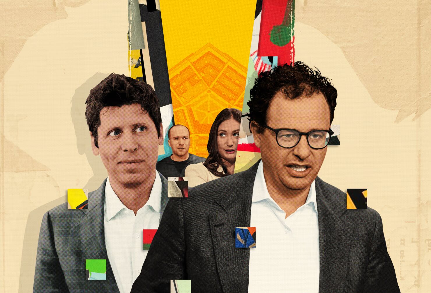 Слева направо: отношениям Сэма Альтмана, Грега Брокмана, Даниэлы Амодеи и Дарио Амодеи много лет