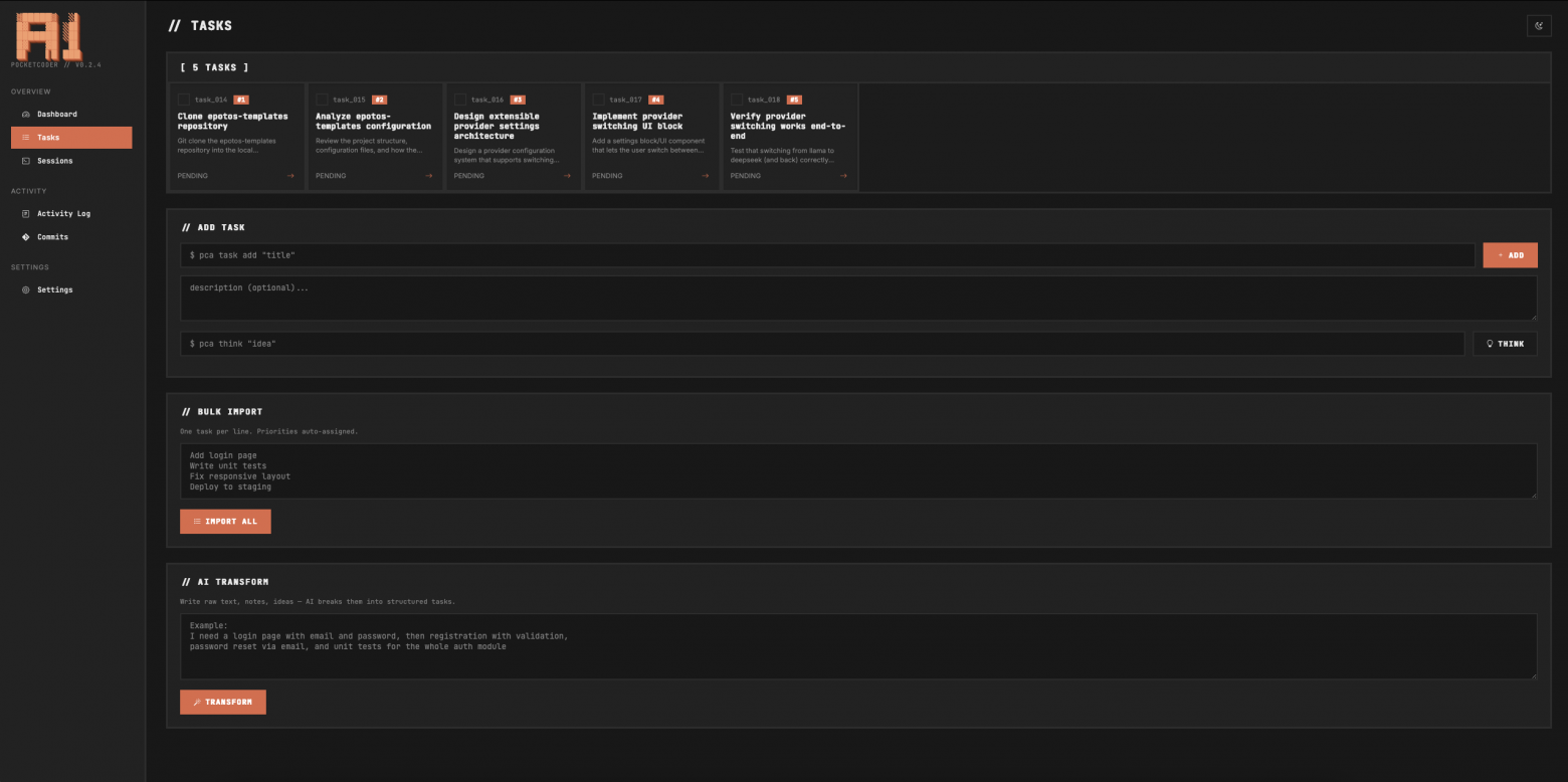 5 задач созданы