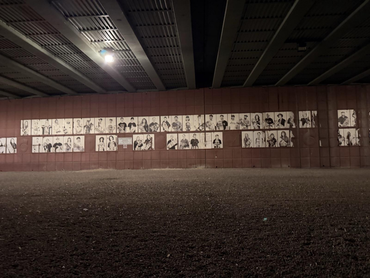 Мурал скейтбордистов под мостом