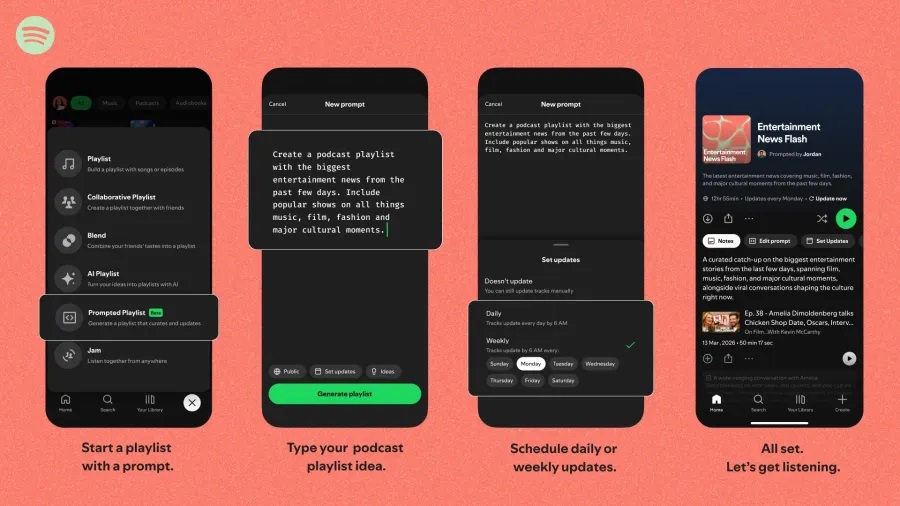 Функция создания плейлистов на основе промтов для ИИ в Spotify теперь будет работать и для подкастов - 1