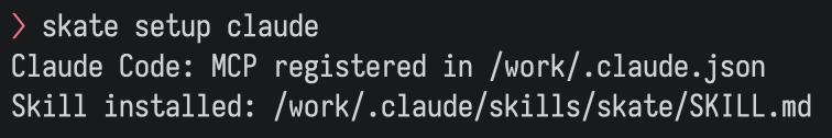 Setting up Skate with Claude Code