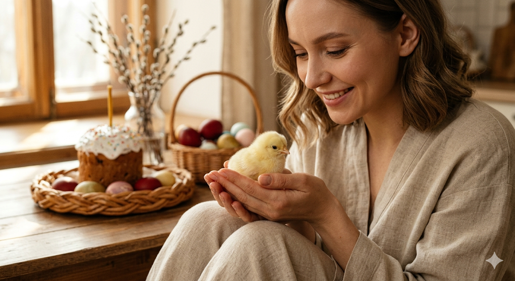 Как сгенерировать ИИ открытку на Пасху: 26 готовых промптов для фотосессии, обзоры нейросетей - 11